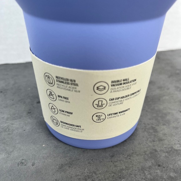 NEW Stanley Quencher Tumbler 40oz Hydrangea Purple Insulated Cup Handle & Straw - Picture 6 of 14